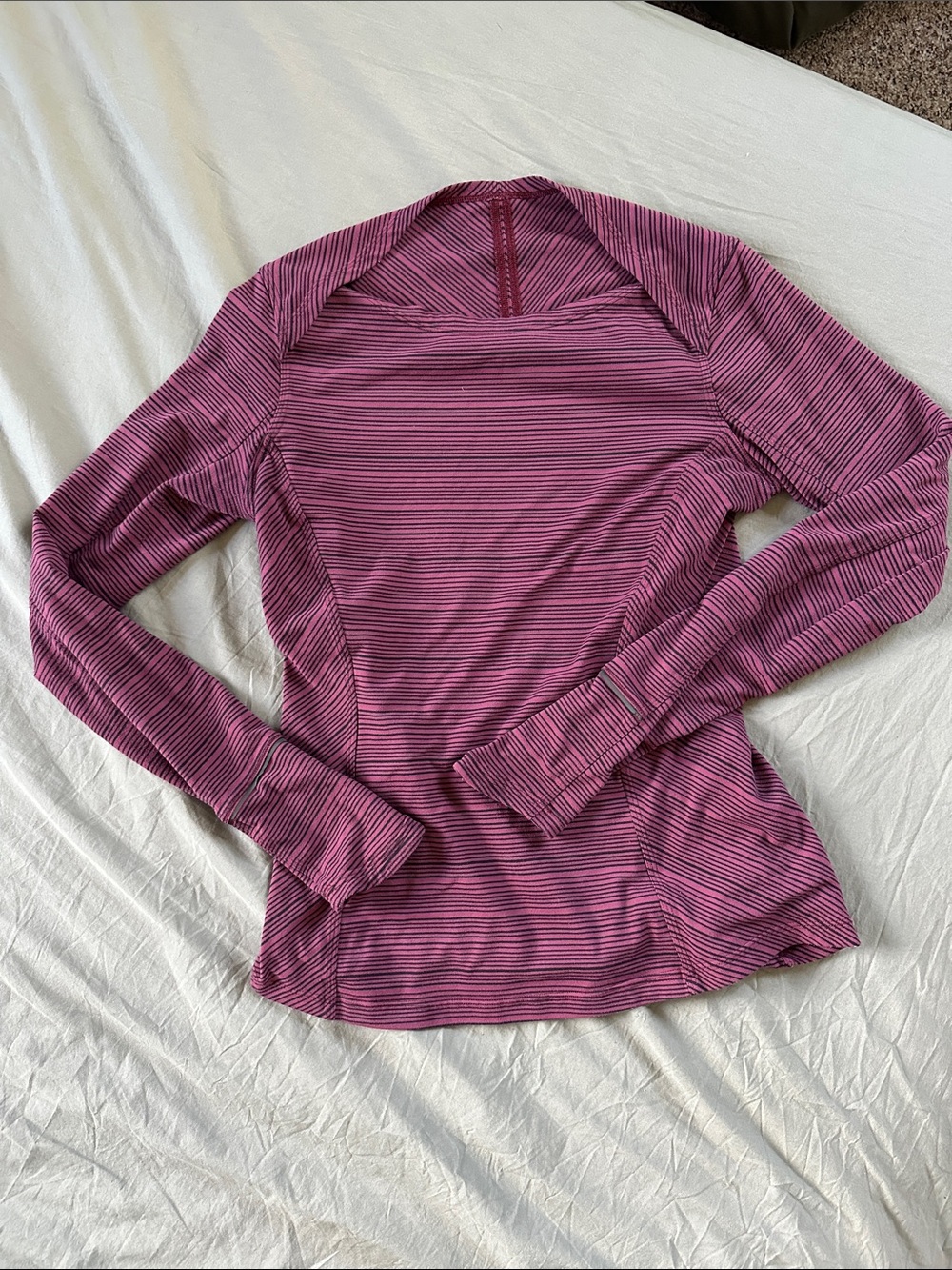 Women’s Base Runner Long-Sleeve Striped Top